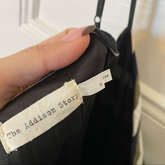 Anthropologie Addison Story Striped Maxi Dress M - Picture 7 of 9